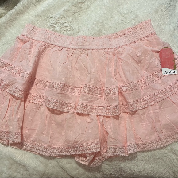 NEW Arula Pink Lace Shorts Plus Size 3X / C available NWT - Picture 4 of 6